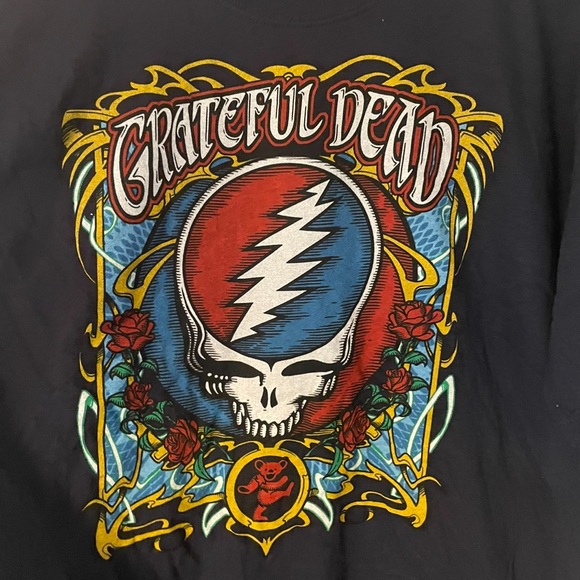 Grateful Dead Skull Liquid Blue Tee size XL - Picture 2 of 3
